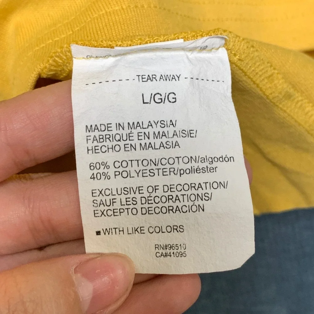 Under Armour T Shirt Men Large Yellow Loose Fit Logo Cotton Running Sportswear